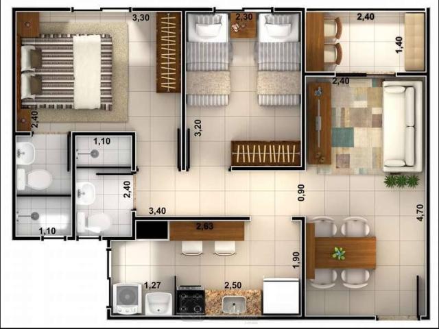 #544 - Apartamento para Venda em Sorocaba - SP - 2